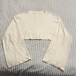 lululemon Calm Calling LS Crop Top *Ribbed